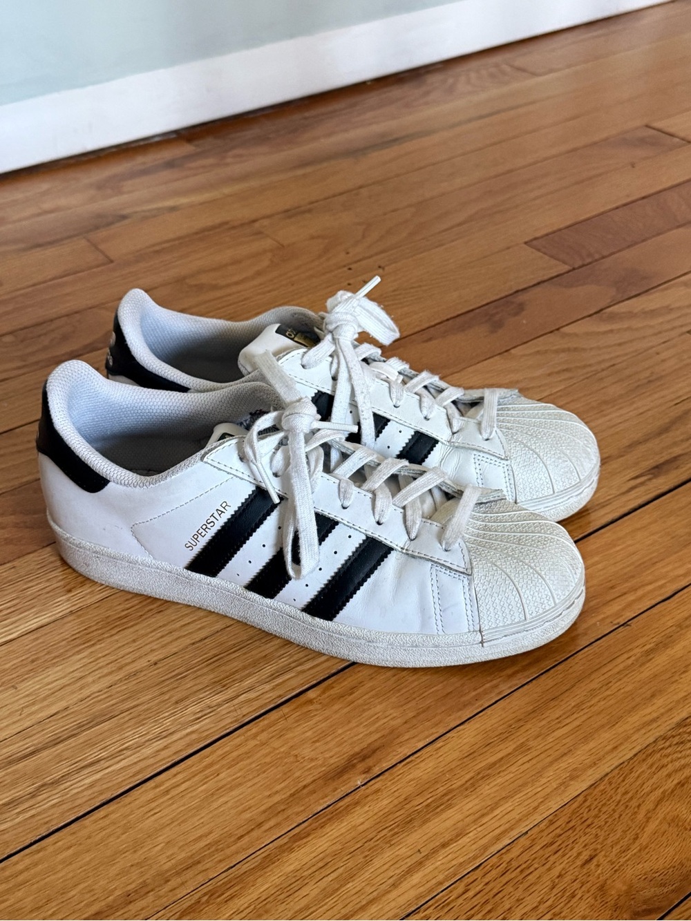 adidas Superstar Sneakers in White and Black